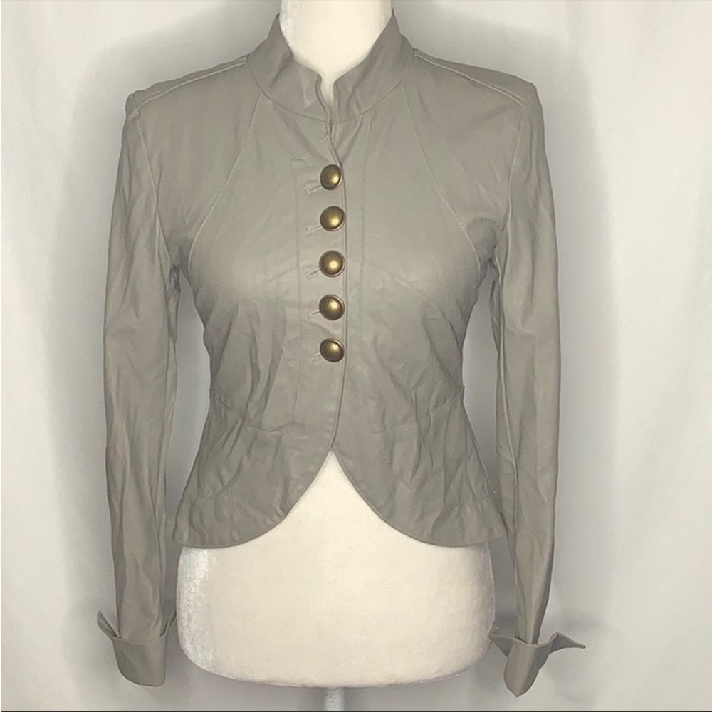 Bebe Vegan Faux Leather Jacket Size M